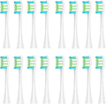 16pcs Replacement Brush HeadsCompatible for Oclean X/Pro/ Z1/ SE F1 /One/ PW01/03/05/07/09 P5 Toothbrush(16 White)