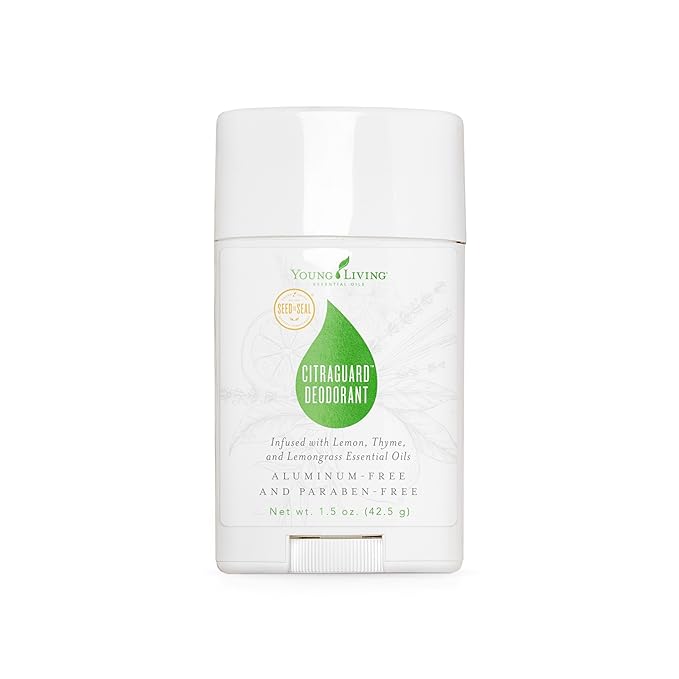 Young Living CitraGuard Deodorant - 1.5 oz - Natural Odor Protection Moisture-Absorbing Formula with Plant-Based Ingredients Vegan-Friendly - Fresh and Skin-Nourishing