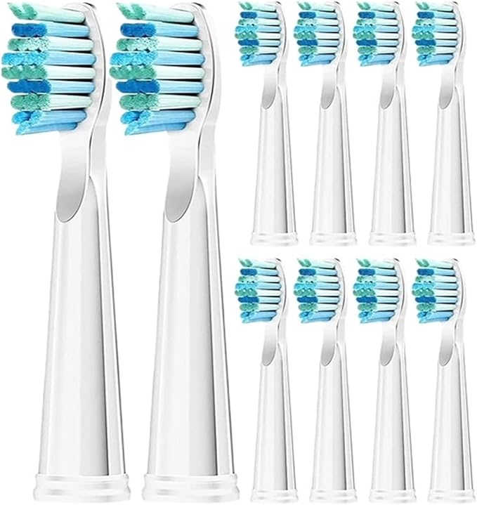20 Pcs Toothbrush HeadCompatible for Fairywill Sonic FW-507/508/515/551/917/959/2011/D1/D3/D7(20 PCS White)
