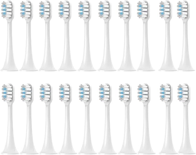 T300/T500/T500C/T700 Replacement Toothbrush Heads for Soft Bristle Brush(White-20pcs)