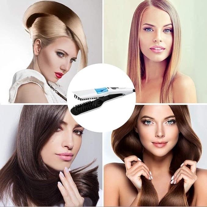 Hair Straightener Hair Straightening Iron with Ceramic Plate LCD Display and Adjustable Temperature Heats Up Fast Suitable for All Hair Types