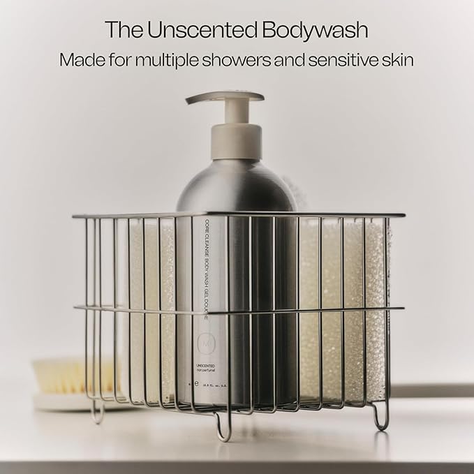 Margin Core Cleanse Body Wash - Hydrating Skin Cleanser for Total-body Cleansing 5% Glycerin 2% Niacinamide 1% Gluconolactone Body Wash for Frequent Showers (Unscented)