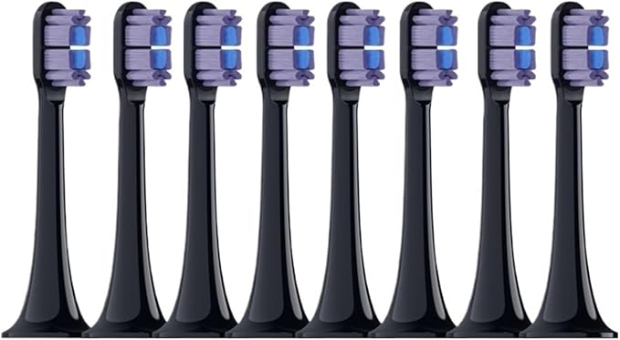 Replacement Brush HeadsCompatible for XIAOMI MIJIA T700 Electric Toothbrush(8 PCS Purple)