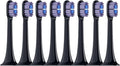 8PCS Replacement Brush HeadsCompatible for XIAOMI MIJIA T700 Sonic Electric Toothbrush Bristle with Caps(Purple)