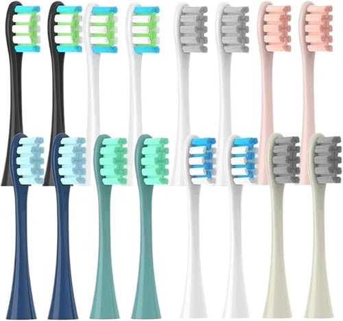 12PCS Replacement Brush HeadsCompatible for Oclean X PRO/ Z1/ F1/ One/Air 2 /SE(12pcs Green)