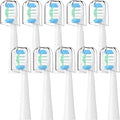 10 PCs Compatible with Oral-B Pulsonic Electric Toothbrush Sound Replacement Heads(White)