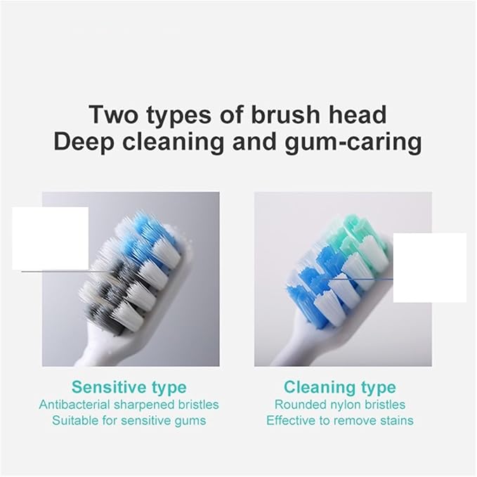 20/50PCS Compatible for Replacement C1 Sensitive Clean Whitening Brush Soft Bristle Sonic Electric Toothbrush Nozzles(50Clean)