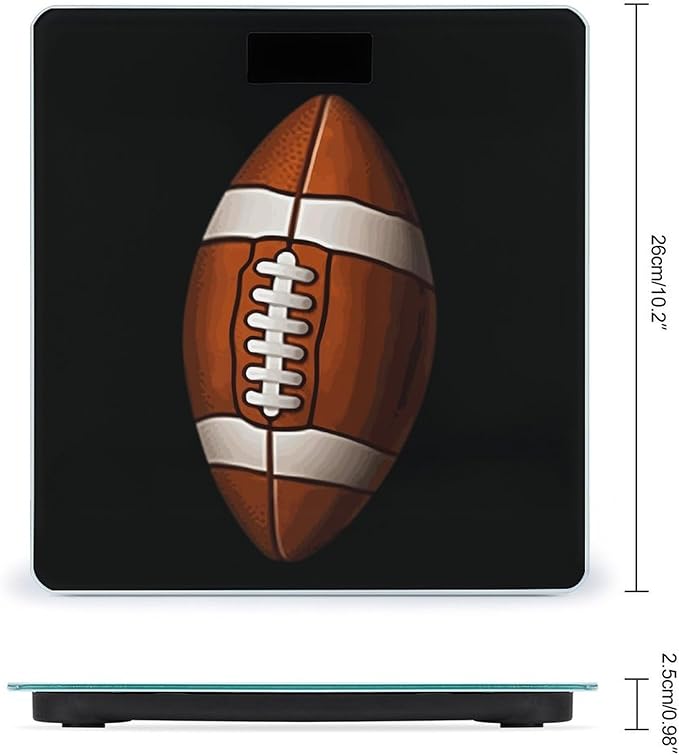 Football Weight Scale Digital Scale for Body Weight Bathroom Scales for Home Office