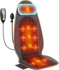 Sotion Massage Seat Cushion with Heat for Neck and Back 3 Heating Areas &amp 5 Massage Modes Electric Back Massager for Office Chair and Home Seat