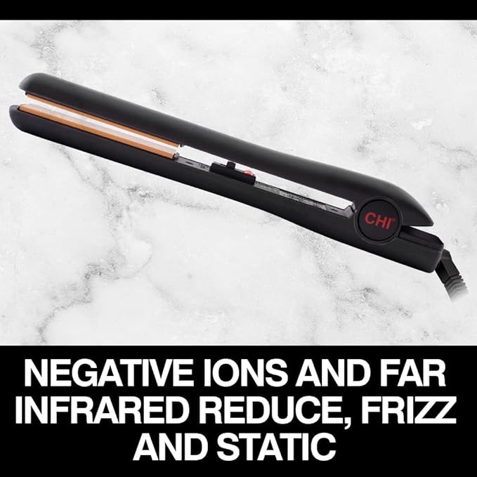CHI Tourmaline Ceramic Series Flat Iron Hair Straightener For Silky Smooth Hair 392°F Maximum Temperature 1 Iron