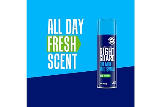 Right Guard Sport Antiperspirant Aerosol Spray Fresh Scent 6 OZ (Pack of 12)