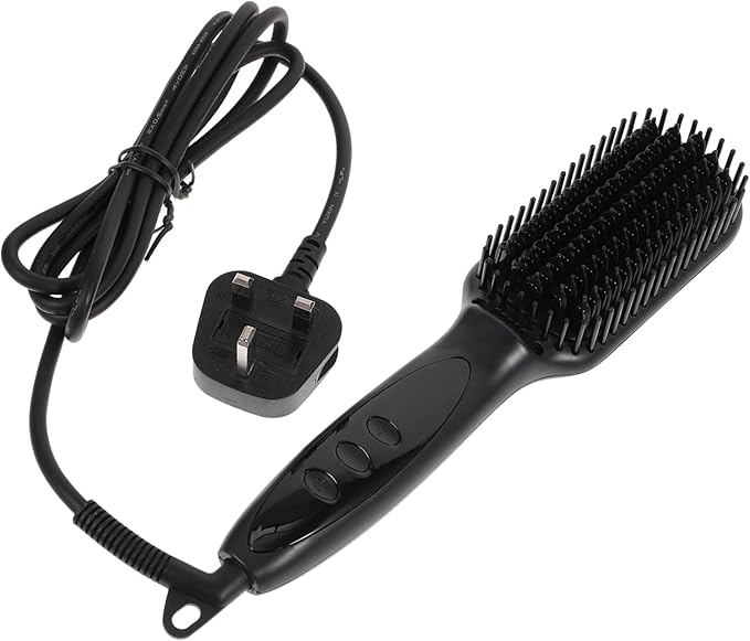 Beaupretty Electric Beard Straightening Brush Temperature Settings for Men Hair and Beard Styling Multi-Functional Heated Comb for Smooth Sleek Results