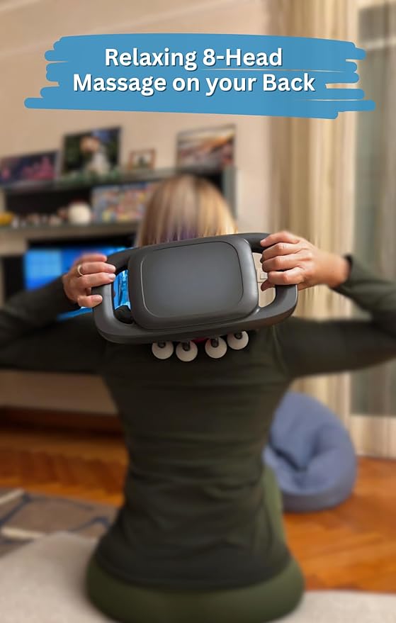 LEVILO 8 Head Massage Gun Deep Tissue for Neck Shoulder Back Massager – Massage Gun Deep Tissue for Muscle Recovery – Quiet Portable &amp Powerful Full Body Tool – Ideal Gift for Men &amp Women