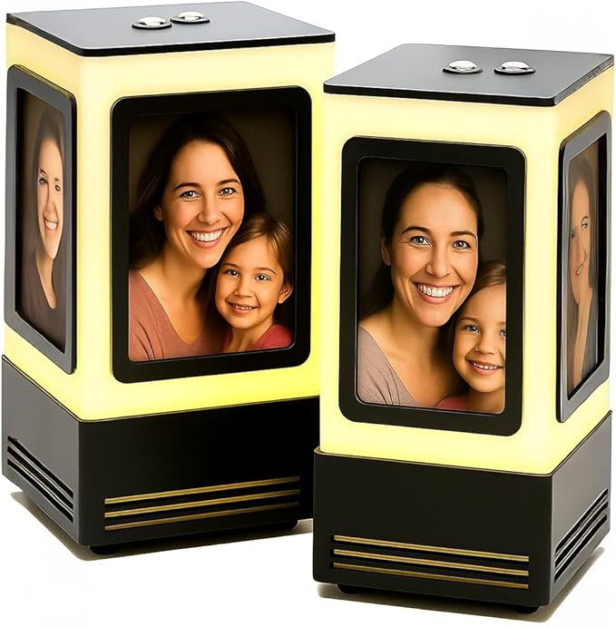 ZOCI VOCI Telepathy® - Friendship Lamp® with 4 Insertable Photos - No Subscription Needed | Long Distance Wi-Fi Lights (Single Lamp)