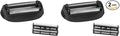 Remington Foil Cutter Replacement Part SPF-PF72 Black 2 Count (Pack of 2)
