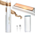 Cordless Hair Straighteners - 5000 mAh Portable Flat Iron Travel Wireless Hair Straightener 2 in 1 with Max. 210℃/410℉ Heats Up in Seconds for Thin-Long &amp Short Hair