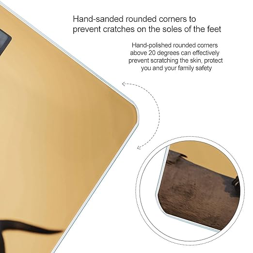 A Cute Dachshund Bathroom Scale Ultra-Bright Liquid Crystal Screen Weight Scale Accurate Bathroom Body Scales for Body Weight Bathroom Pet Home Bedroom Gift-Giving