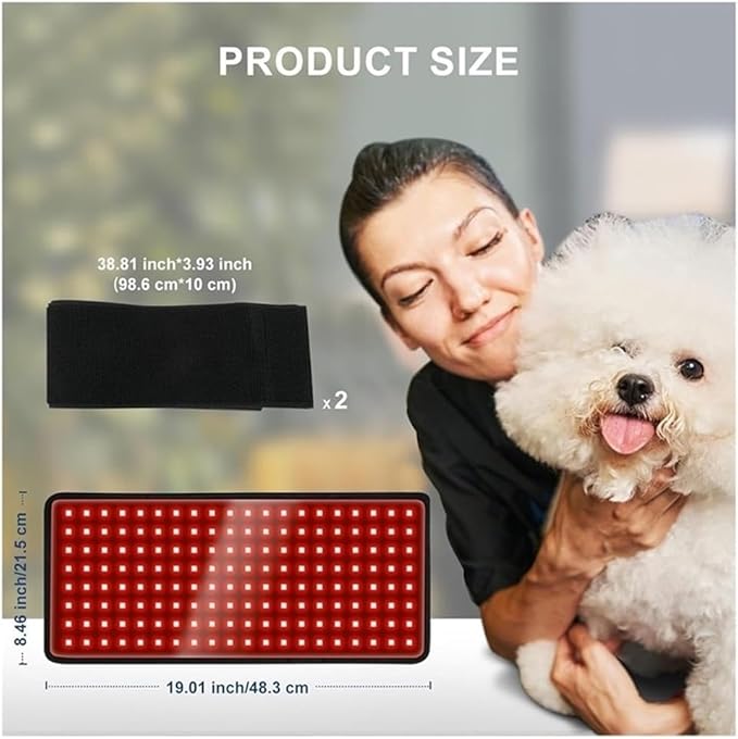 Wearable Horses Infrared Light Therapy Device Red Light Therapy Belts for Horse Back Belly Thigh Calf Maintain and Treat Soft Tissue Injuries Pain-Relief(1pcs)