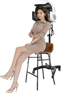 Wall Mounted/Vertical Hairdressing Dryer Infrared Hair Dryer with Swing Arm Stainless Steel Construction Specialized for Hair Dyeing Perming Salon &amp Home Use 110V-Vertical