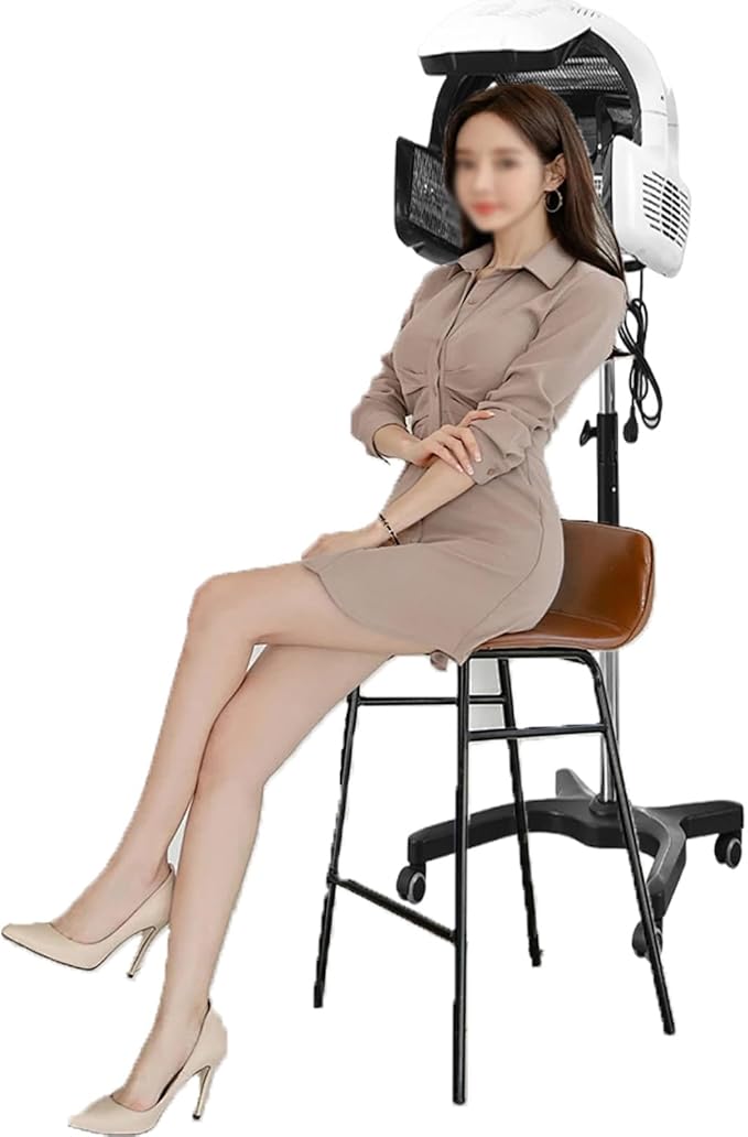 Wall Mounted/Vertical Hairdressing Dryer Infrared Hair Dryer with Swing Arm Stainless Steel Construction Specialized for Hair Dyeing Perming Salon &amp Home Use 110V-Vertical