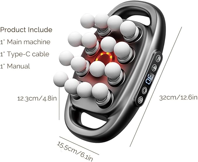 Needsary Massage GunElectric Massager Deep Tissue MassagerMuscle MassagerQuiet Muscle Massage Gun for Back ShouldersLegsFootBody Muscle Pain ReliefIdeal Gifts for WomenMenMomand Dad