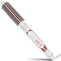 Heated Round Brush Ceramic Tourmaline Ion Curling Iron Hot for Fluffy Thermal Brush Curling Wand Suitable for All Hair Types Tool (White 1 inch)