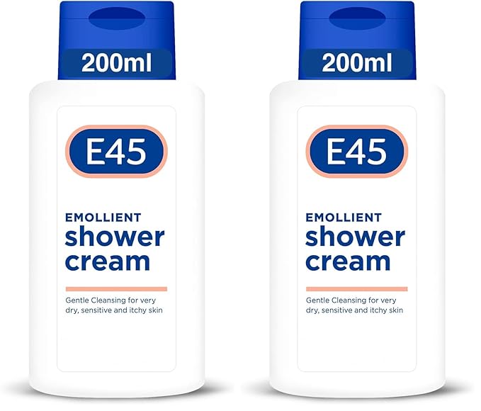 E45 shower cream 200ml (Pack of 2)