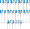 30/50PCS Vacuum BrushCompatible for X/X PRO/ Z1/ F1/ One/Air 2 /SE Replacement Head Sonic Toothbrush Nozzles Soft Bristle(50Black)