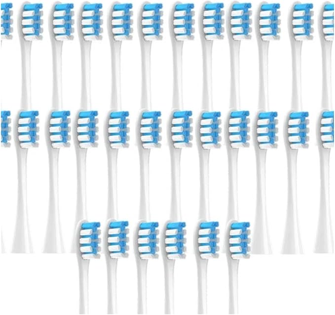 30/50PCS Vacuum BrushCompatible for X/X PRO/ Z1/ F1/ One/Air 2 /SE Replacement Head Sonic Toothbrush Nozzles Soft Bristle(30Pink)