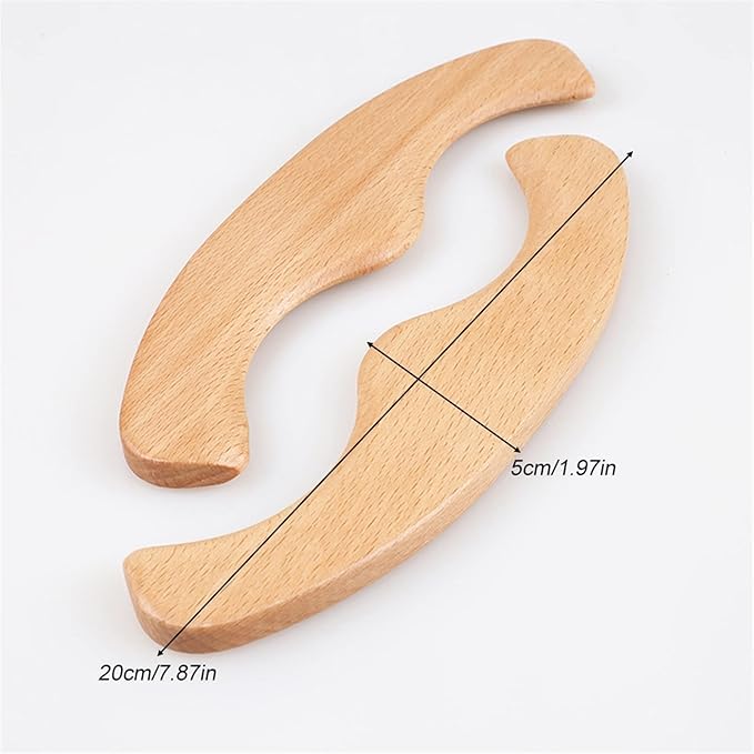 MOBYAT Multifunctional Back Scraper Wood Massager Massage Scraping Stick Gua Sha Scraper Fat Burner Back Shoulder Massage Slimming 1Pcs
