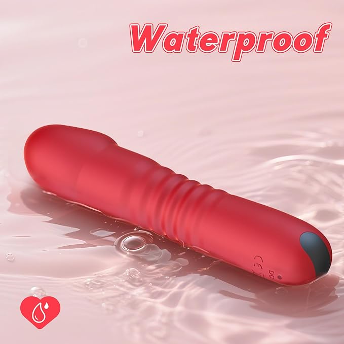 Heating Handheld Vibrating Massager -Clitioral Silent Relaxes Muscles 10 Modes Vibratorsmassager Electronic for Foot Or Neck Waterproo Personal for Adult Tools Couples Relaxation TR03 (red)