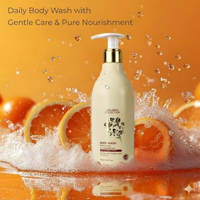 Moisturizing Body Wash for Dry Skin – Gentle Hydrating Shower Gel Cleanser – Daily Nourishing Bath Wash for Soft Smooth Skin 325 ml.