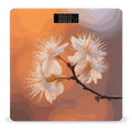 Flowers Under Orange Light Weight Scale Digital Electronic Scales Bathroom Scale Larg LCD Backlight Display High Precisio MeasurementsTempered Glass