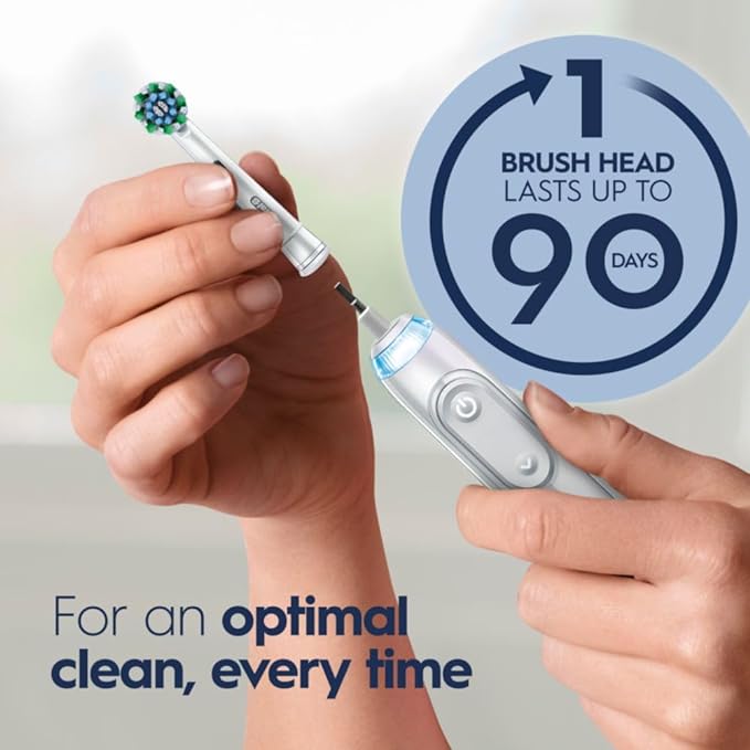 Oral-B Genius X Limited Rechargeable Electric Toothbrush with 1 Replacement Brush Head Travel Case White