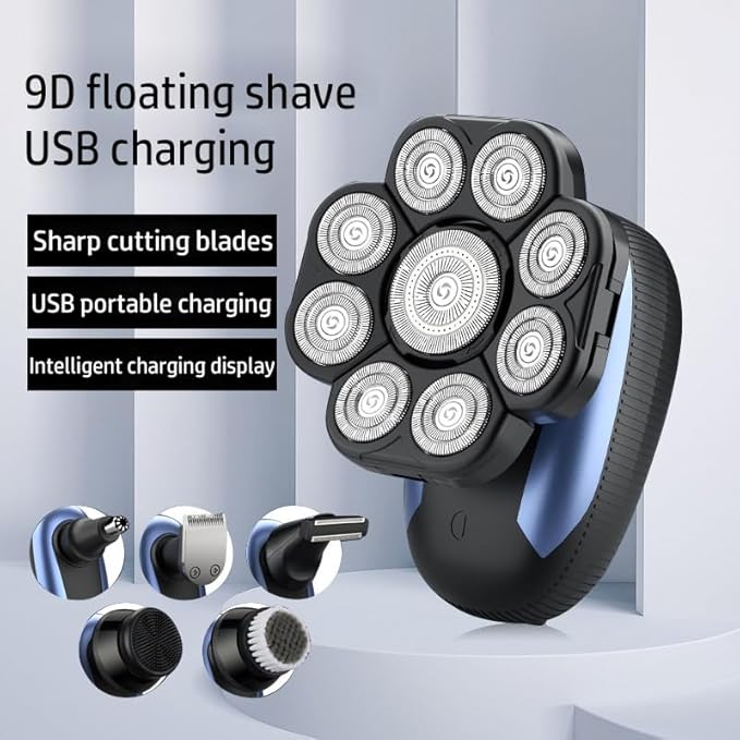 Head Shaver for Men Rechargeable All in One Hair Trimmer for Men Grooming Kit Electric Beard Trimmer Facial Body Eyebrow Nose Ear Trimmer