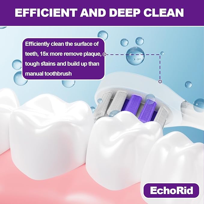 Metal Electric Toothbrush with UV ModeVibration and Oscillation Travel Toothbrush for Adults and Teen6 Brush Heads &amp Travel Case &amp Dust Cover 5 Modes &amp Timer One Charge Last 120 Day（Gr