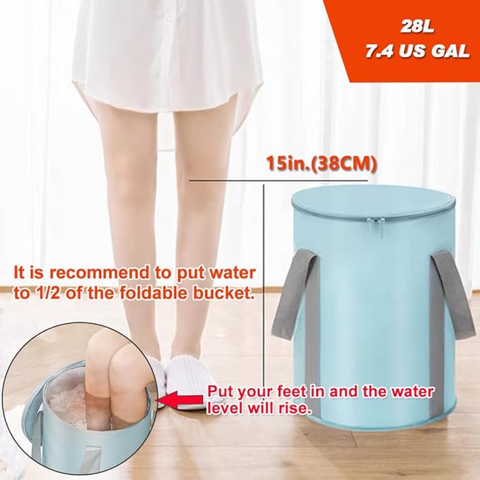 Vitaciti®Ionic Detox Foot Bath Machine with LCD Display Far Infrared Heating Belt &amp Collapsible Tub 3 Working Modes Professional Ionic Foot Cleanse Spa for Home &amp Salon Use