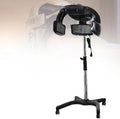 All-in-One Professional Hair Dryer &amp Steamer Cap 800w Stand-Up Dryer with Mobile Roller Base Adjustable Time/Temp for Efficient Hair Color Processing and Deep Conditioning at Home Black