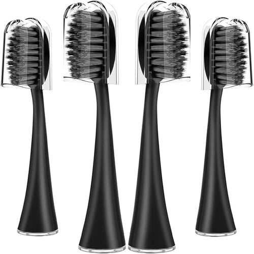 16PCS Replacement Toothbrush HeadsCompatible for Seago SG-540Cleaning Deep Tooth Gaps Suitable(16BLACK)
