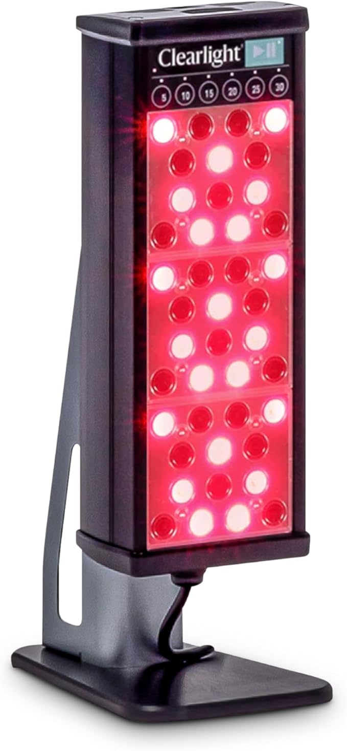Clearlight RED Light Therapy Personal Tower - Red &amp Near-Infrared 650nm &amp 850nm Wavelengths - Pain Relief Skin Rejuvenation Muscle Recovery &amp Skin Vitality - Saunas Infrared Light Therap