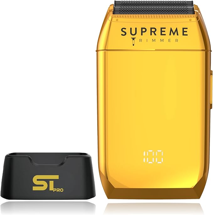 Supreme Trimmer Crunch STF602 – Waterproof Double Foil Shaver for Men | 150 Min Runtime Wet/Dry Cordless &amp Corded Electric Razor | Hypoallergenic Foils for Face Head &amp Stubble