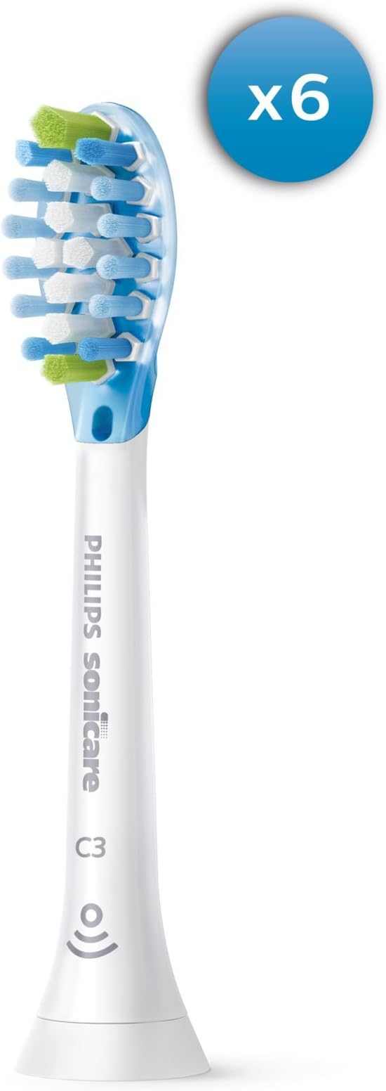 Philips Sonicare HX9046/10 Premium Plaque Defense Brush Heads with BrushSync (X6)