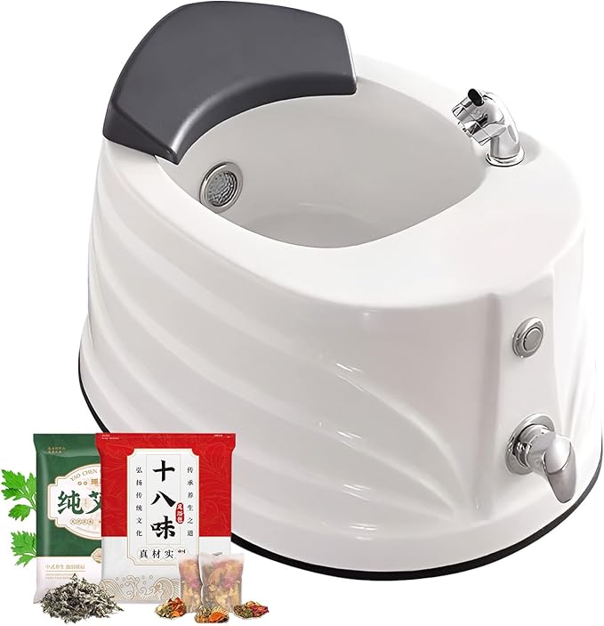 Pedicure Foot SpaAcrylic Massage FootbathPortable Bathtub Pedicure BowlFoot spa with Heat and Massage and Colorful Lamp Jetswith Automatic Drain PumpLarge Size Soak Tub Bath D