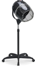 BarberPub 1300W Hooded Hair Bonnet Dryer with Stand Height Adjustable Floor Standing Rolling Base Beauty Salon Equipment with 360° Rotation VHD08