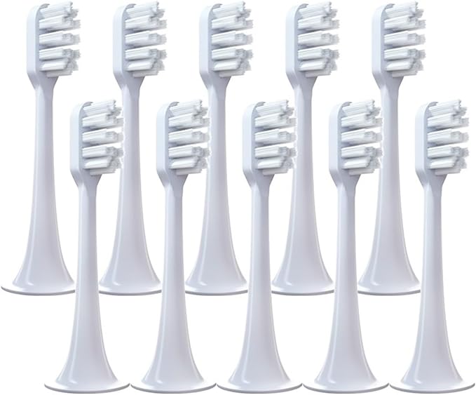 Compatible for Xiaomi Mijia T300 T500 T700 UltrasonicCompatible for Mi Electric Toothbrush Replacement Tooth Brush Head(Blue-Soft)