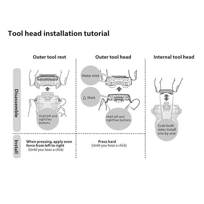 Upgraded for Panasonic WES9025PC Replacement Foil &amp Blade Set - Compatible with A-RC4 ES-LA63AA ES-LA63-S ES-LA93-K Shavers