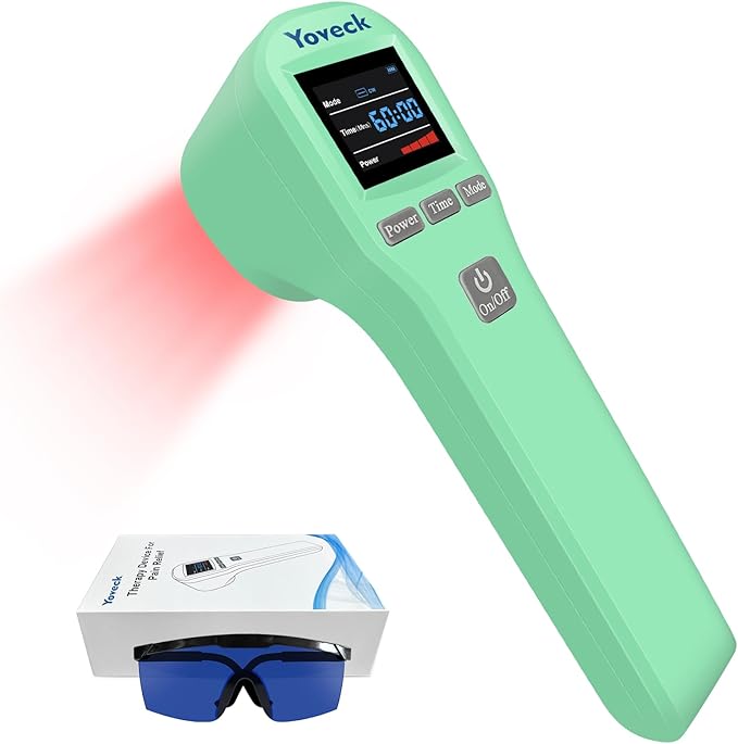 Red Light Therapy Device 4x808nm+16x650nm Cold Light Therapy for Body Red Light Therapy for Vet Near Infrared Light Therapy for Pain Relief Muscle Knee Joint