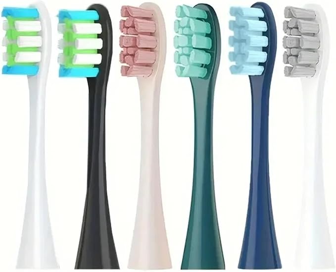 Compatible for Oclean X/X PRO/ Z1/ F1/ One/Air 2 /SE Sonic Electric Toothbrush Replacement Brush Heads Soft Bristle Nozzles Head(12 Green)