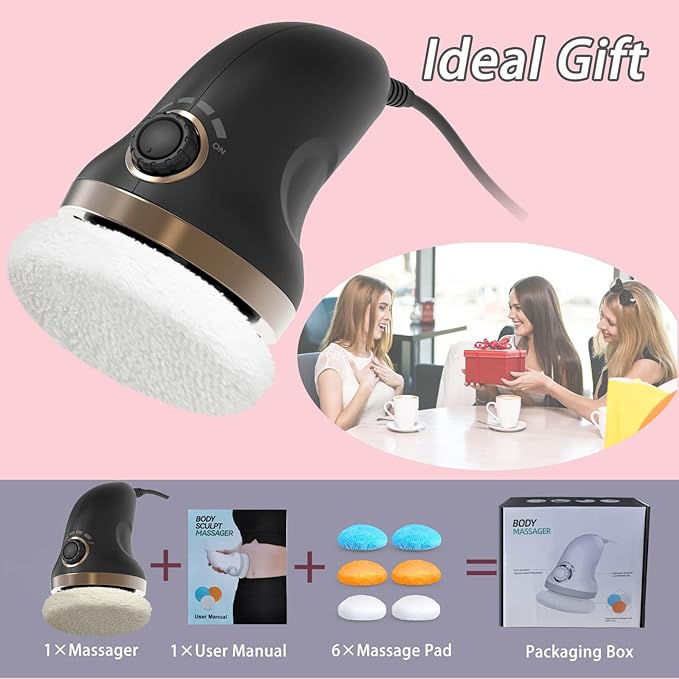 Handheld Cellulite Massager-Body Sculpting Machine with Lymphatic Drainage Skin Tightening and Vibrating Beauty Sculpt Massage Function. Suitable for Women Men Use at Home