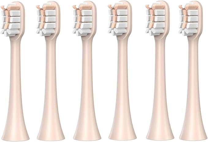 12pcs Replacement Toothbrush Heads Compatible for SOOCAS X3S/X3U/X5 Tooth Brush Soft Bristle Nozzles with Vacuum Packaging(Pink)